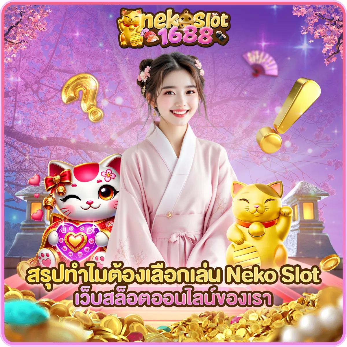 สรุป ทำไมต้องเลือกเล่น Neko Slot